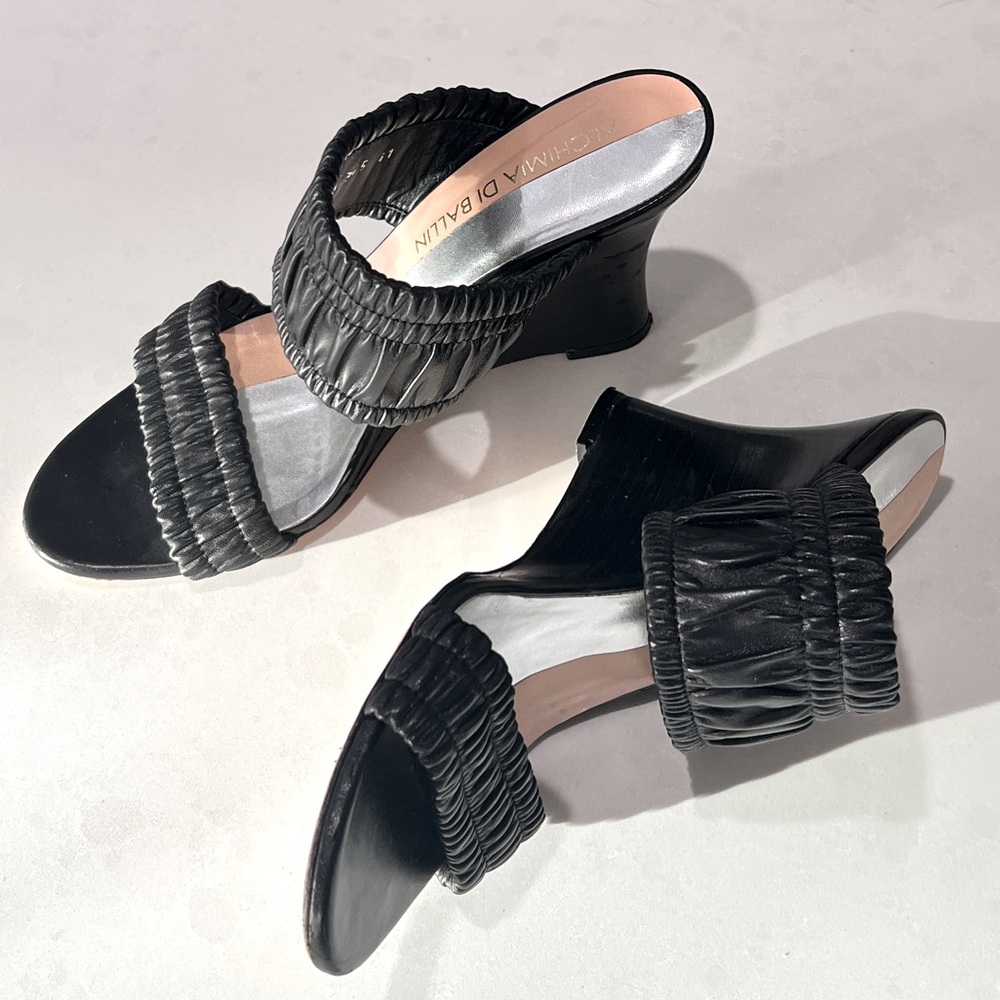 ALCHIMIA DI BALLIN Leather Wedge Heels